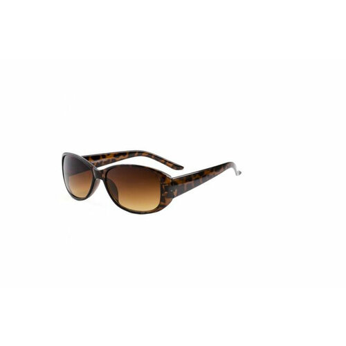 Солнцезащитные очки Tropical, овальные, оправа: пластик, с защитой от УФ, градиентные, для женщин, коричневый