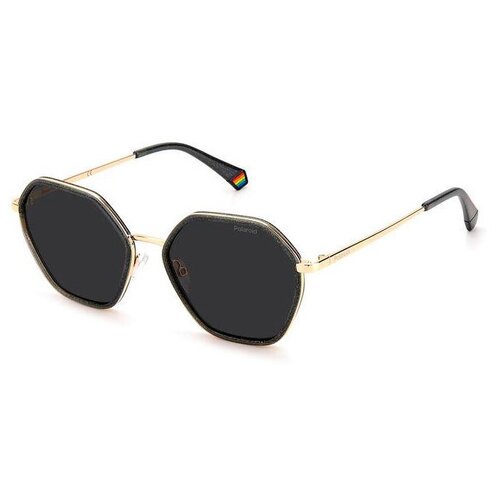 Солнцезащитные очки Polaroid, серый (серый/желтый) - изображение №1