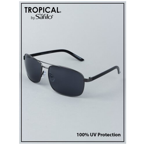 Солнцезащитные очки Tropical, серый (серый/серебристый)