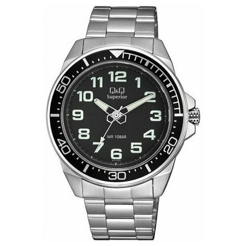 Наручные часы Q&Q Наручные часы Q&Q S374J205Y, серебряный, черный (серый/черный/серебристый/серебряный)