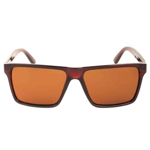 Солнцезащитные очки Keluona, квадратные, оправа: пластик, для мужчин, коричневый