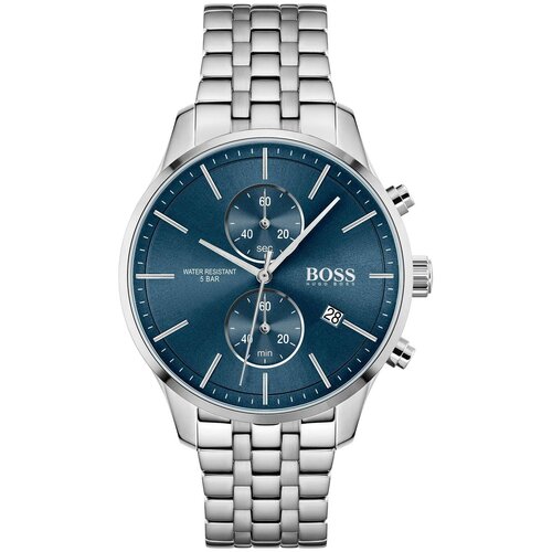 Наручные часы BOSS Associate Boss HB 1513839, серебряный, синий (синий/серебристый)