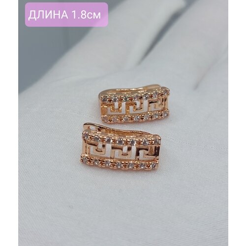 Серьги FJ Fallon Jewelry, искусственный камень, желтый, золотой (желтый/золотистый) - изображение №1