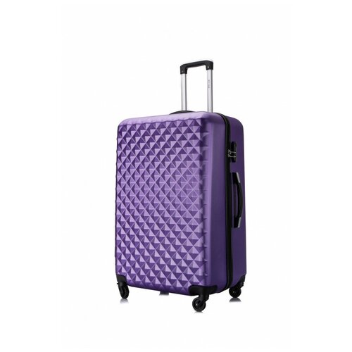 Чемодан-рюкзак L'case, 74 л, фиолетовый