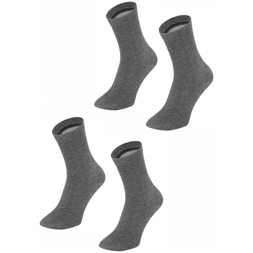Носки Larma Socks, 2 пары, серый (серый/серый меланж) - изображение №1