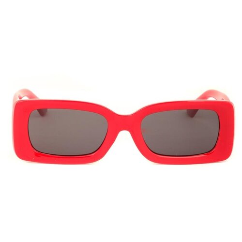 Солнцезащитные очки Kaizi, прямоугольные, оправа: пластик, для женщин, красный
