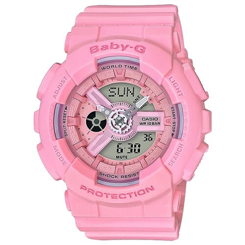 Наручные часы CASIO Baby-G BA-110-4A1, розовый (розовый/красный-розовый) - изображение №1