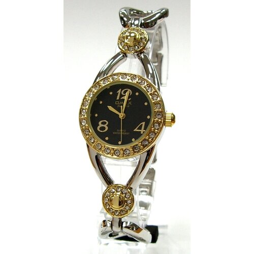 Наручные часы OMAX Часы наручные OMAX, золотой, черный (черный/серебристый/золотистый)