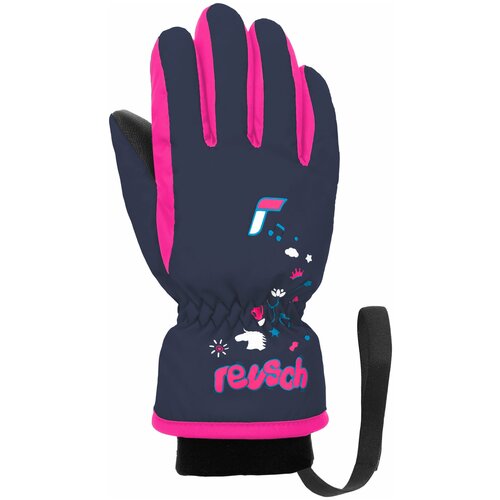 Перчатки Reusch, синий, розовый (синий/розовый) - изображение №1