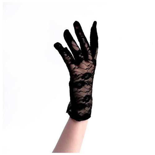 Карнавальные перчатки (золотистый) - изображение №1
