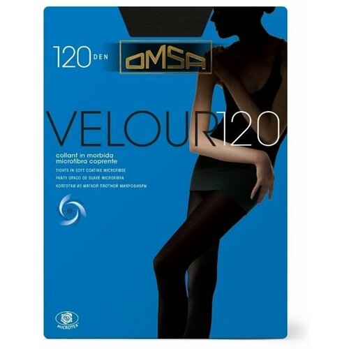 Колготки  Omsa Velour, 120 den, черный