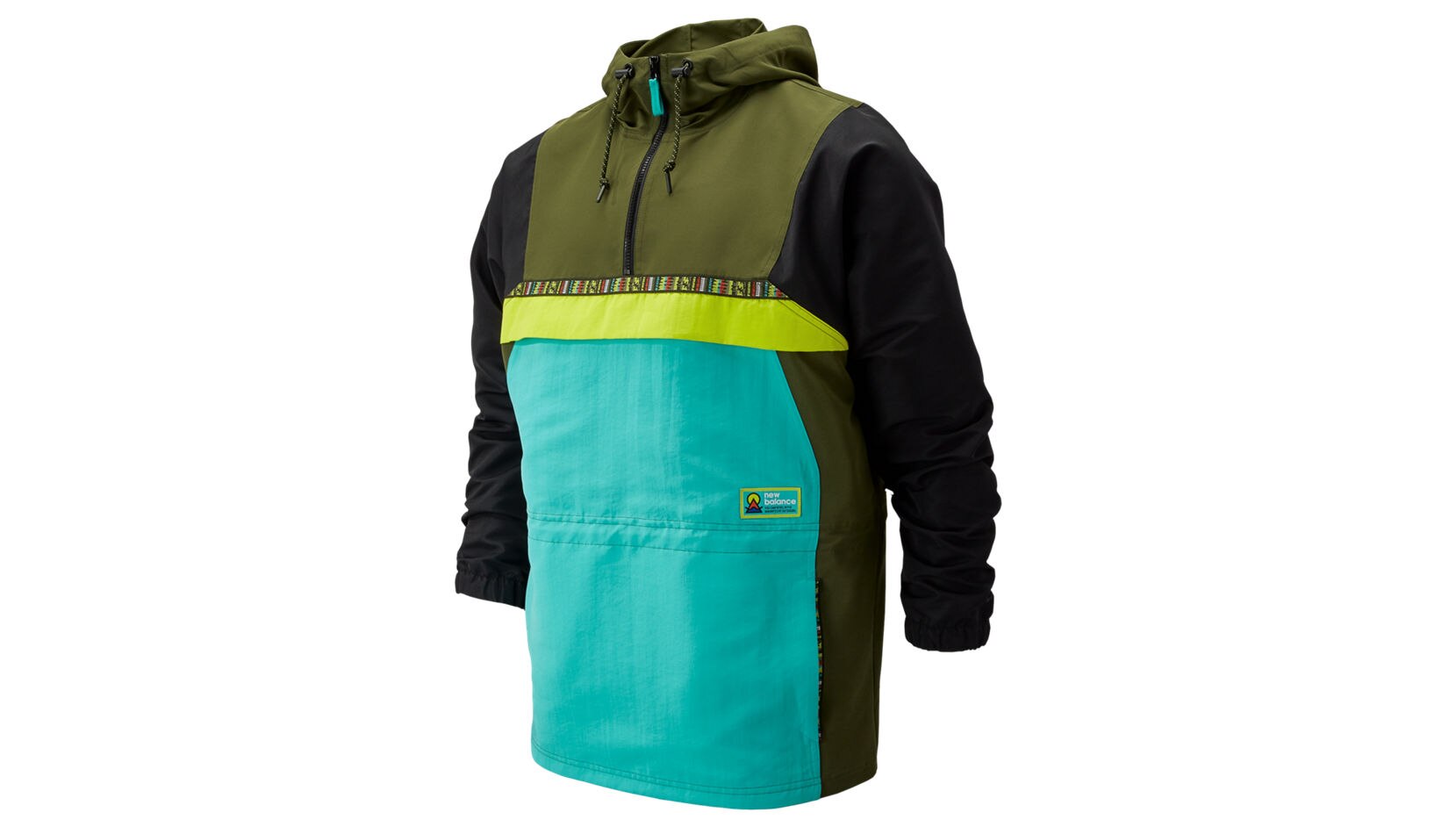 Куртки NB ATHLETICS UNISEX TRAIL ANORAK (зеленый) - изображение №1