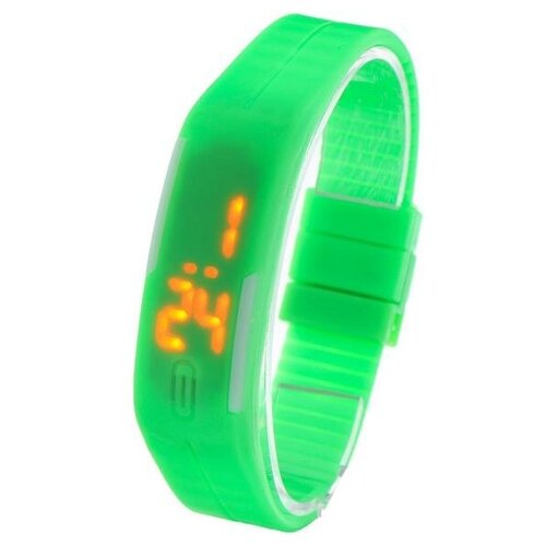 Наручные часы Часы наручные электронные "Скайер", застежка на магните, l-25 см, светло-зеленые, мультиколор (мультицвет)