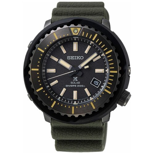 Наручные часы SEIKO Prospex SNE543, зеленый, черный (черный/зеленый)