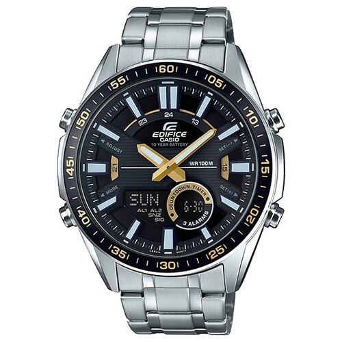Наручные часы CASIO Edifice EFV-C100D-1B, черный, серебряный (черный/серебристый)