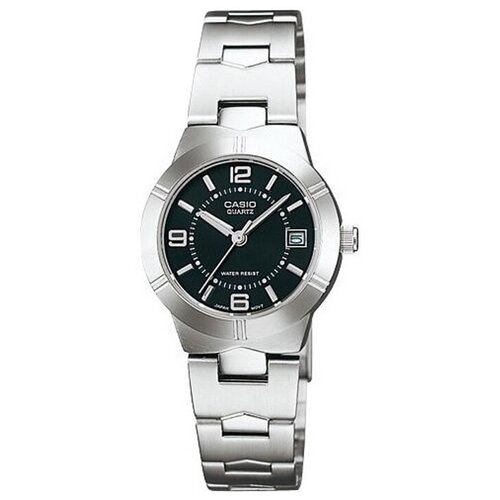 Наручные часы CASIO Collection Casio LTP-1241D-1A, черный, серебряный (черный/серебристый)